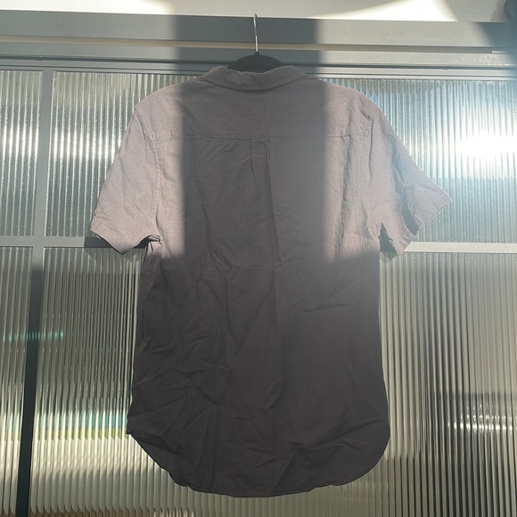 Madewell Crinkle Cotton Perfect Short Sleeve Button Up Shirt - Picture 3 of 5